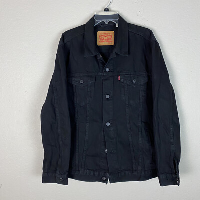 Levis Black Denim Jacket Size XXL