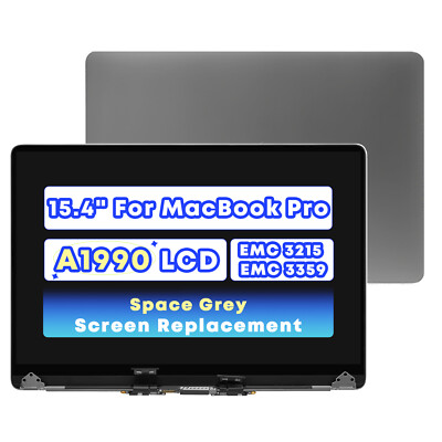 New LCD Screen Assembly Replacement 15'' for MacBook Pro A1990 2018 2019 EMC 3215
