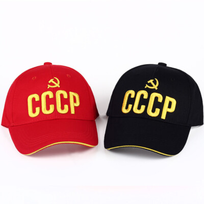 CCCP USSR Russiane Baseball Cap Mens Soviet Memorial Polo Hat Adjustable  Outdoor