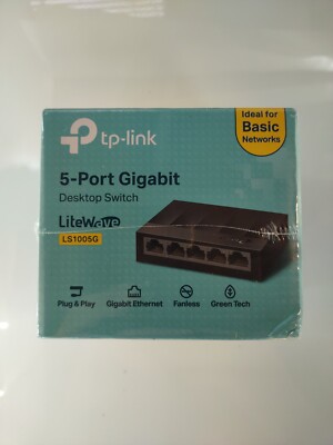 TP-LINK LS1005G 5-Port 10/100/1000Mbps Desktop Switch