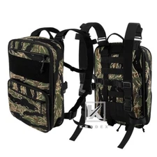 KRYDEX D3 Flatpack Tactical Expandable Travel Backpack MOLLE / PALS Tiger Stripe