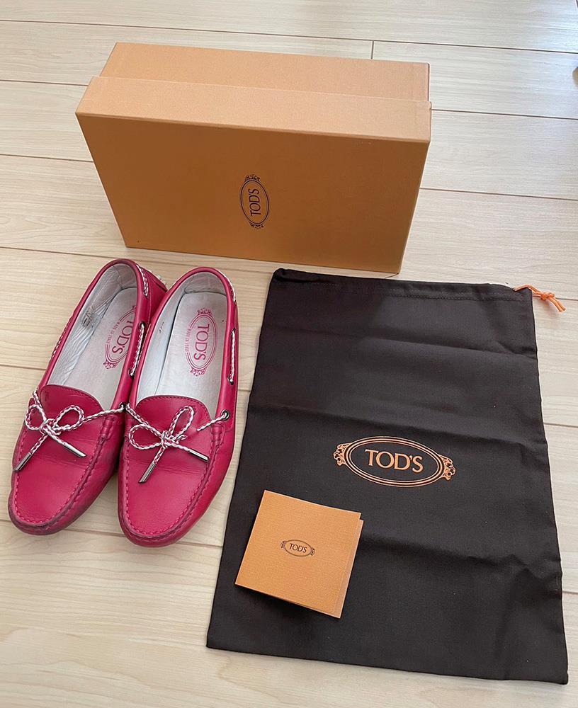 Tod\'s Laccetto Leather Moccasin Loafer, size 7.5 Tod main image 2