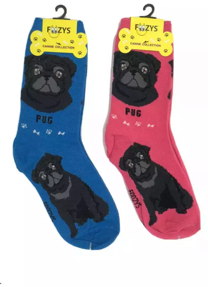 Pug dog socks cheap