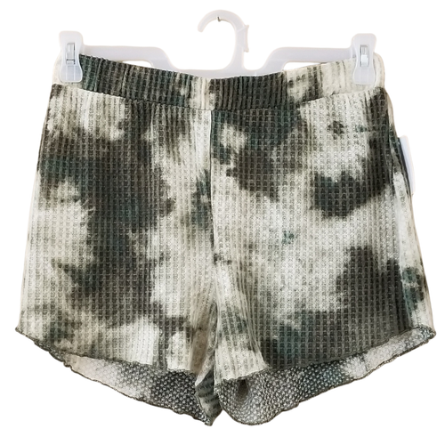 ABOUND Shorts Olive Tie Dye Waffle Knit 