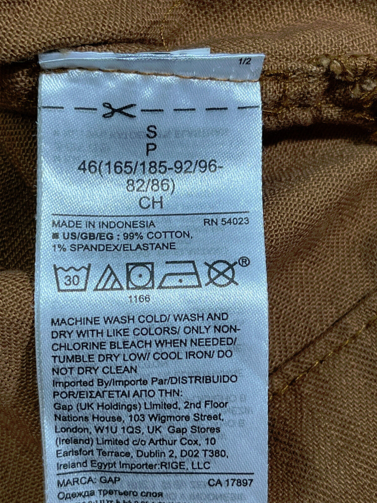 Gap Work Force Field Jacket Mens Small Brown Chor… - image 8