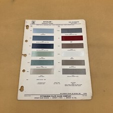 1963 63 Plymouth Valiant Exterior Paint Chip Sample Chart - Ditzler Auto 1963 63 Plymouth Valiant Exterior Paint Chip Sample Chart - Ditzler Auto