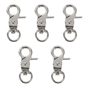 5PCS Parakeet Bird Cage Metal Keychain Birdcage Lock Lobster Clasps Door