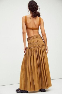 Free People Ravenna Convertible Maxi Skirt Size XL | eBay