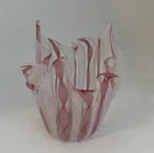 Vase Mid-Century Murano Glass Handkerchief Vase Designed By Fulvio Bianconi