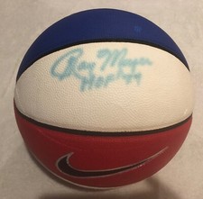 Ray Meyer Autographed All Court 1000 Basketball DePaul Coach BLUE DEMONS HOF