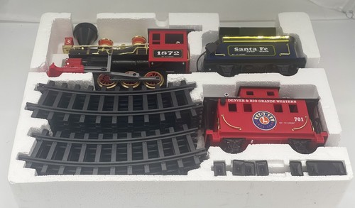 Vintage Lionel Santa Fe G Gauge Train Set Locomotive Missing One Sign 62048 - Picture 2 of 12