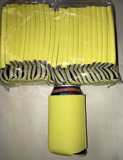 Yellow Can Cooler Huggie Koozie Blank Lot 25 Summer Screenprint Sublimation
