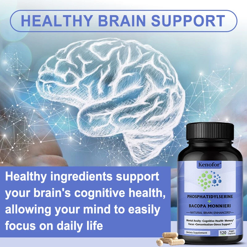 Suplemento 2 en 1 de fosfatidilserina y Bacopa Monnieri - Memoria cerebral Foto 4 de 4
