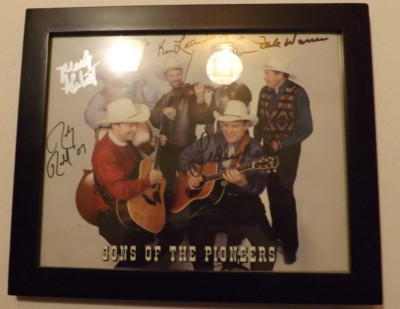 Sons of the Pioneers, Dale Warren, Signed Group Photo, Good Condition ...