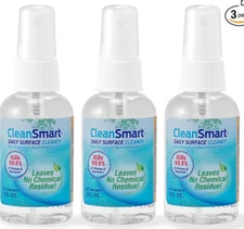 CleanSmart - Daily Surface Cleaner Kills 99.9% of Viruses & Bacteria -2 Fl Oz Ea