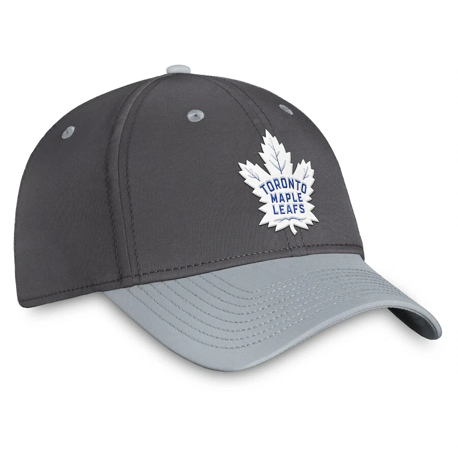 Toronto Maple Leafs Fanatics Branded Authentic Pro Home Ice Flex Hat Charcoal - Image 3 of 4