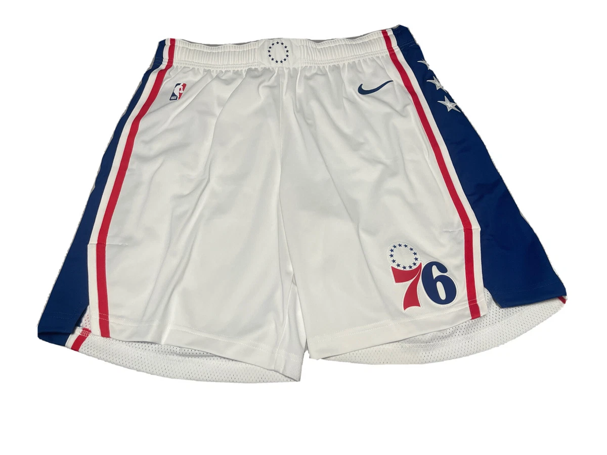 Philadelphia 76ers Sixers Shorts White Nike Team Issued Extra Large 42 2