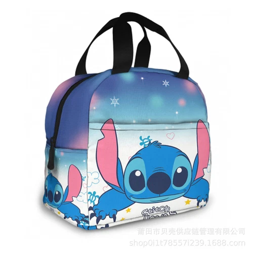 Lilo Stitch Cartoon Galaxy Lunch Bag Insulated Student Snack Picnic Xmas Gift AU - Picture 19 of 55