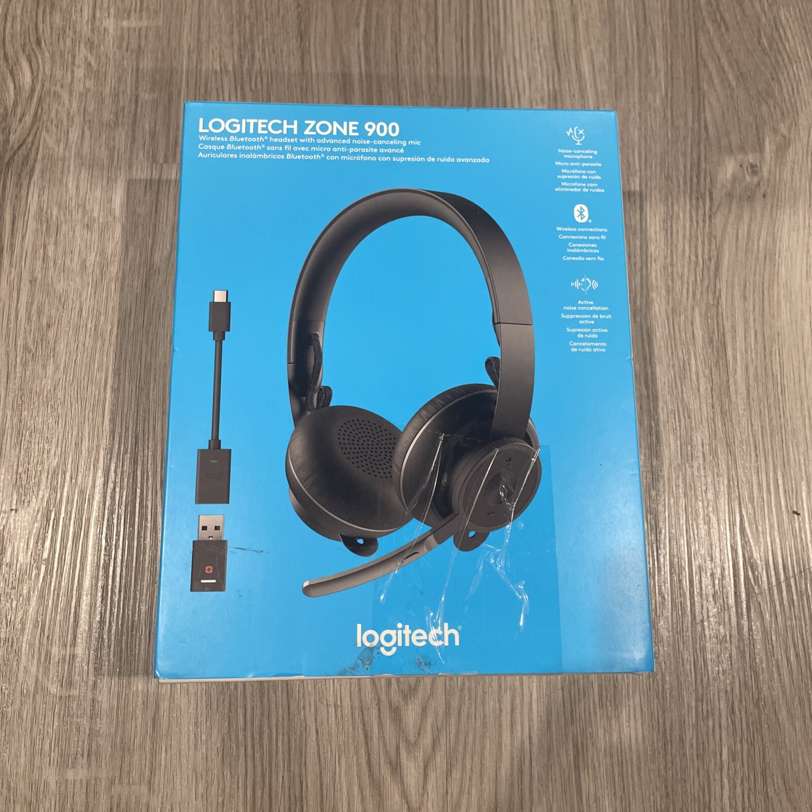 See Desc Logitech - Zone 900 Wireless Bluetooth Noise Canceling On-Ear Headset