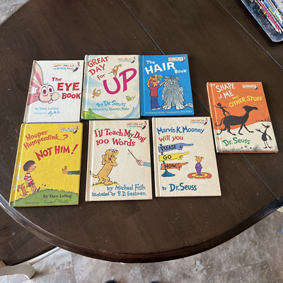 Lot 7 Dr. Seuss Bright & Early Hardcover Books for Beginning Beginners