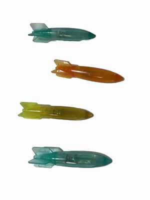 Bigtime Toypedo LED Gliding Rocket Pool Toys 5'' Water Toys Lot of 4
