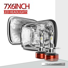 5x7 7x6Inch H6054 Glass Housing Headlights, H4/9003 LED, Off-road Fog DRL Pickup