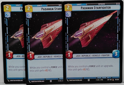 x3 Padawan Starfighter - 60/264 - Legends of the Force - Star Wars Unlimited
