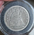 1853 SEATED LIBERTY QUARTER - W/ ARROWS AND RAYS