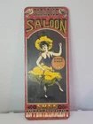 Vtg 1973 George Nathan Paradise Saloon Wood Sign Beer 5c Dancer No 226 Bar Decor