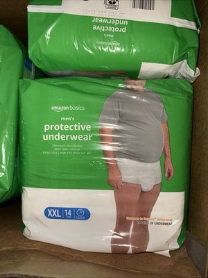 Amazon Basics Men's Protective Underwear XXL Maximum Absorbency