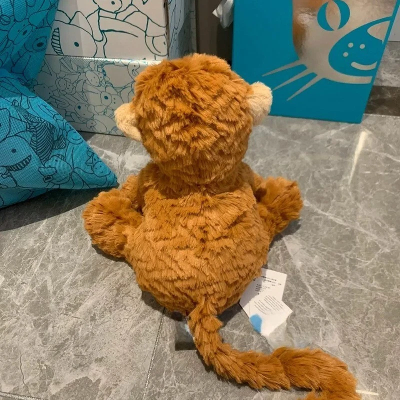 Jellycat Baby comfort toy wavy fur monkey Soft Plush Toys With Tag/Bag Gift 23cm - image 4 of 4