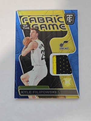 2024-25 Panini Totally Certified Kyle Filipowski Fabric Of The Game Blue RC /49