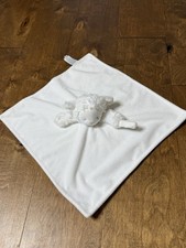 Carter's Baby White Lamb Sheep Plush Security Blanket Pacifier Holder
