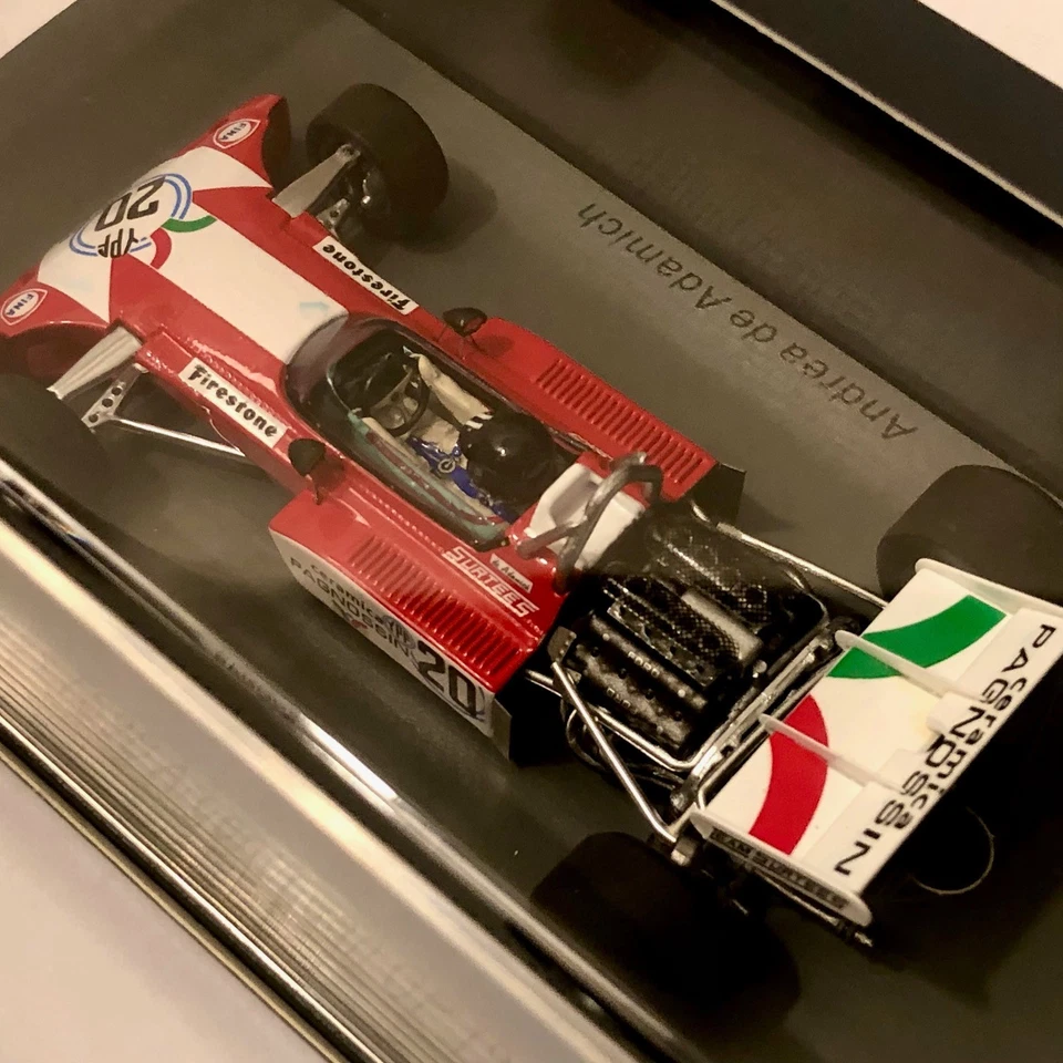 F1 1/43 Spark S3992 Surtees TS9B N°20 A.De Adamich Argentinean GP 1972, New - Immagine 4 di 4