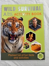 Wild Survival Activity Book Bear Grylls Camping Adventure Hiking Stickers Book