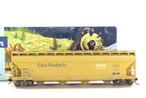 Tolva cubierta de flujo central HO Athearn Corn Products 54 ft ACF #60075 Nkl Cplr Wthr | Zustand: Used