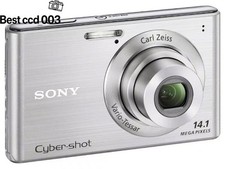 SONY Cyber-shot DSC-W550 Digital Camera Silver Charger SD Good Condition Tested