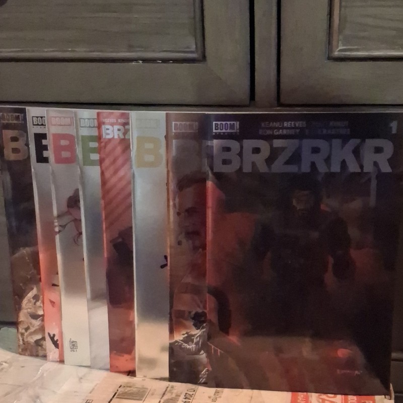 BOOM! BRZRKR Foil Variants Comic Book Lot Issues #1A &B-6 & #12 (2021) Set Of 8.