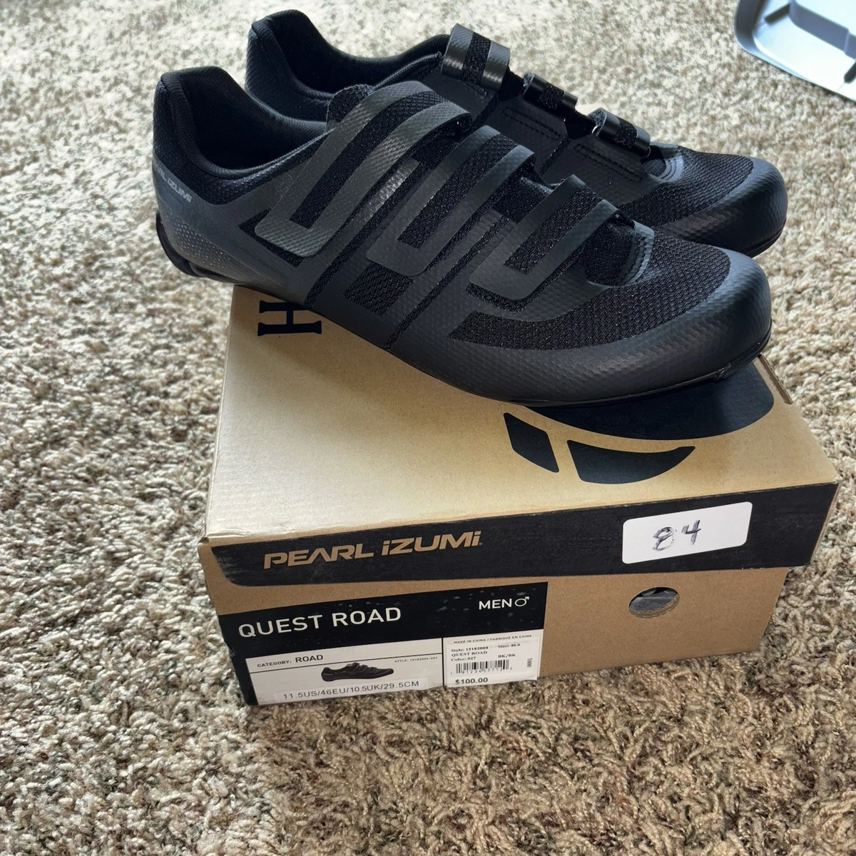 Pearl Izumi Racing Black Cycling Shoes for Men for sale | eBay display picture 1