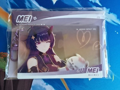 Schlüsselanhänger Honkai Impact 3. offizieller Raiden Mei CG Acryl Fotokarte miHoYo