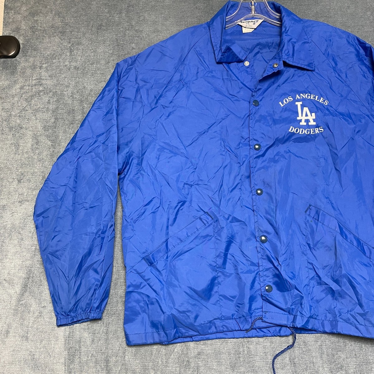 Vintage Los Angeles Dodgers Coach Jacket Men XL Blue Swingster