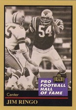 Jim Ringo Green Bay Packers HOF Enor 120 Football Card 1991 Syracuse