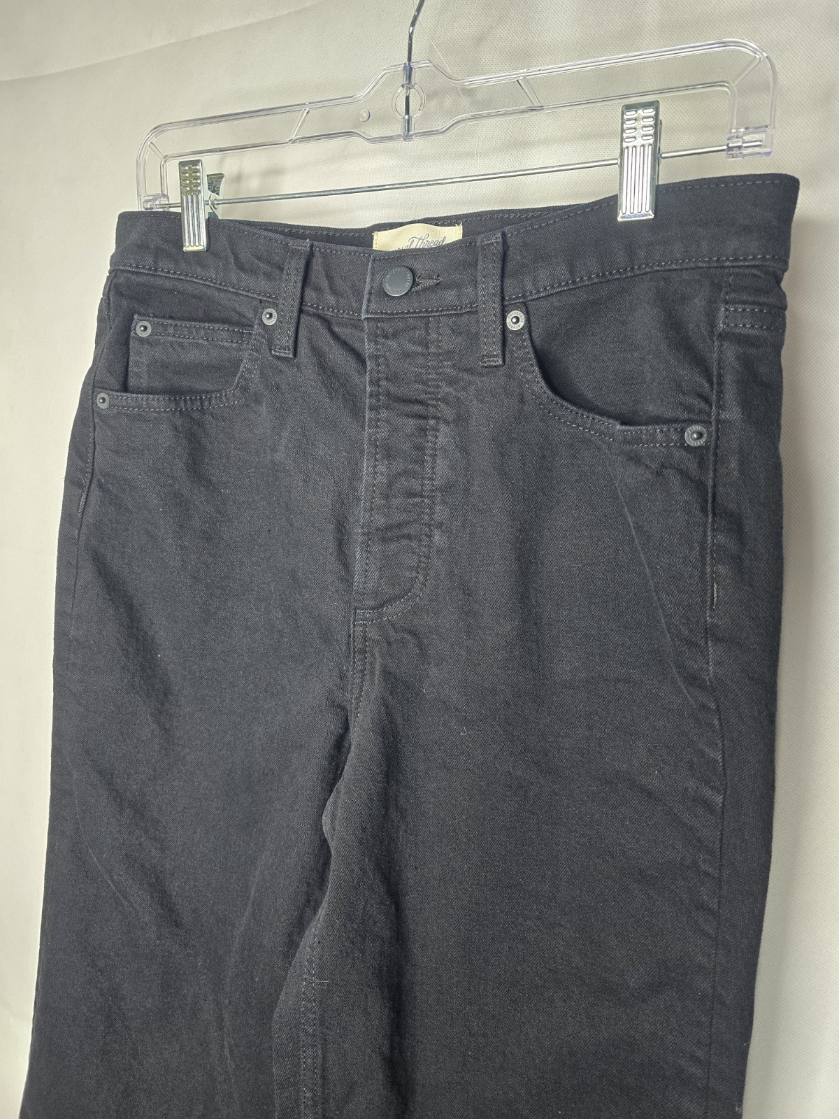 Universal Thread Highest Straight Jeans Black Den… - image 5