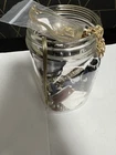 Vintage Costume Jewelry Jar Lot Mixed Bracelets Necklaces Bangles Resale