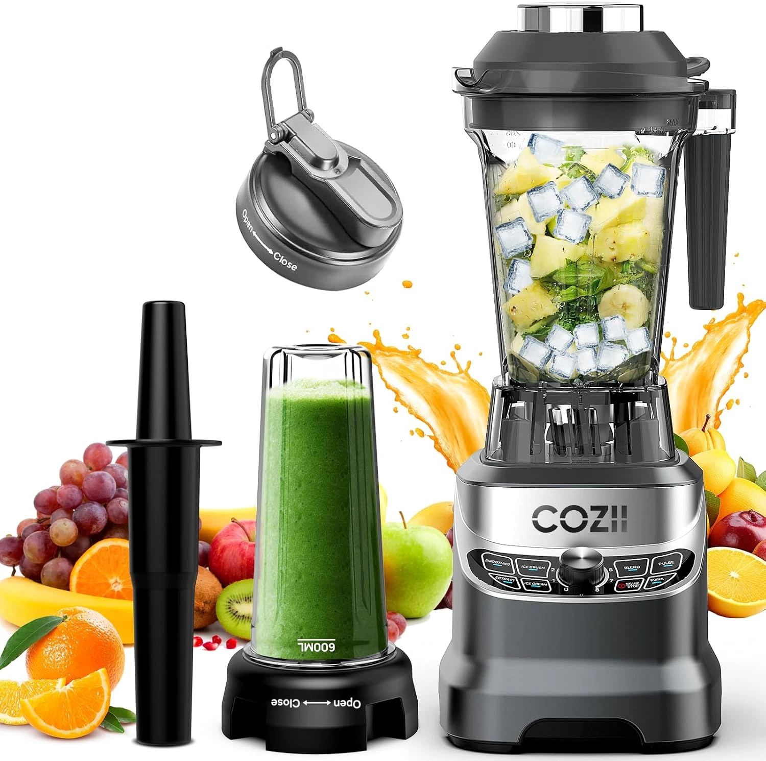 Professional Blenders for Kitchen, 2000W Smoothies Countertop Blender for Ice Cr
Opens in a new wind