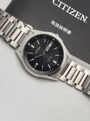Citizen Eco-Drive AT6030-51E Radio-Controlled Black Silver Solar Men's Watch #1