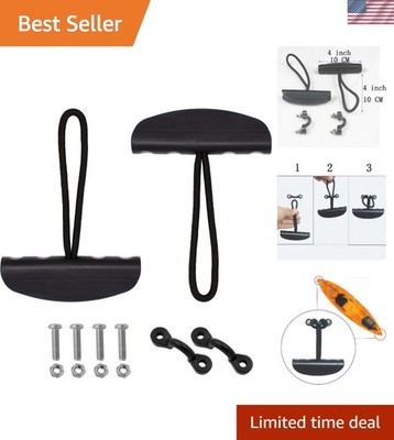 Kayak Carry Handle Set: 2 Rust-Free Pull Handles & Pad Eyes for Durability