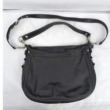 Coach Black Leather Zoe Hobo Shoulder Bag Purse Neutral Leather Minimalist
