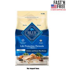 Blue Buffalo Life Protection Adult Dry Dog Food, Chicken  Brown Rice, 15 lbs