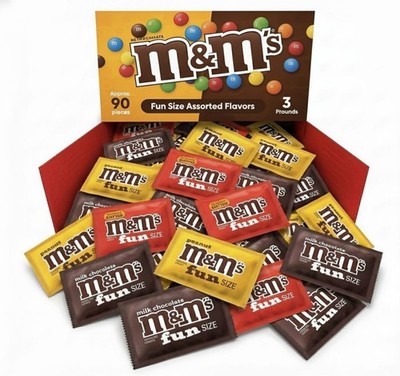 M&M's Assortment Variety Mix, Bulk Delicious Fun Size Chocolate Candy (3 Pounds)